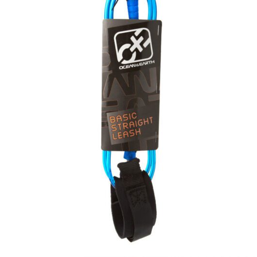 Ocean & Earth Basix Straight Bodyboard Leash Blue