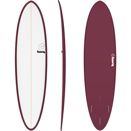 Torq 7'2 Mod Funboard (Burgundy Pinline)